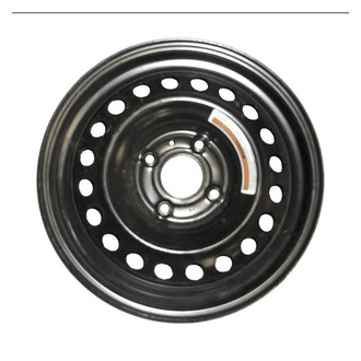 Factory Steel® - 20-Hole Black 16x4 Steel Factory Wheel