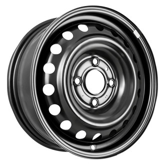 Factory Steel® - 18-Hole Black 15x5.5 Steel Factory Wheel