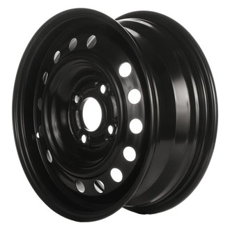 Factory Steel® - 14-Hole Black 15x6 Steel Factory Wheel