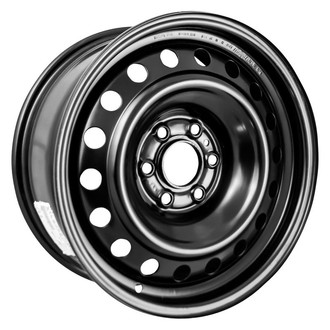 Factory Steel® - 18-Hole Black 16x7 Steel Factory Wheel