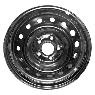 Factory Steel® - 15-Hole Black 16x7 Steel Factory Wheel