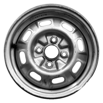 Factory Steel® - 8-Slot Silver 14x4 Steel Factory Wheel