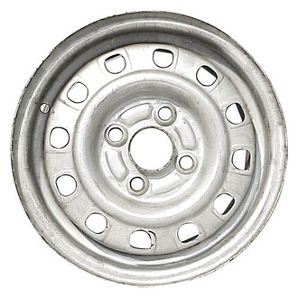 Factory Steel® - 12-Slot Black 13x4.5 Steel Factory Wheel