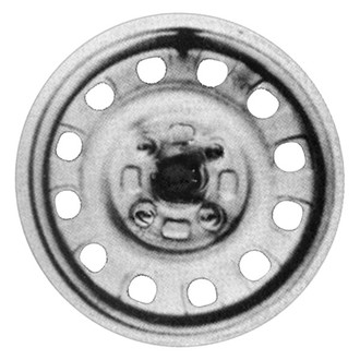 Factory Steel® - 12-Slot Silver 13x4.5 Steel Factory Wheel