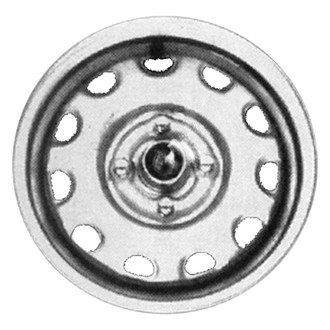 Factory Steel® - 11-Slot Silver 13x4.5 Steel Factory Wheel