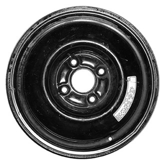 Factory Steel® - Black 15x4 Steel Factory Wheel
