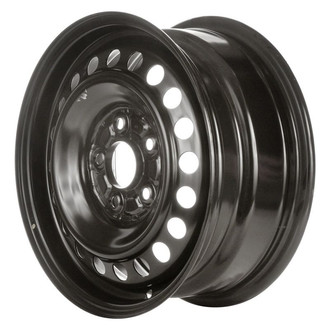 Factory Steel® - 20-Hole Black 15x6.5 Steel Factory Wheel