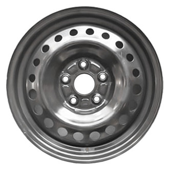 Factory Steel® - 20-Hole Black 16x7 Steel Factory Wheel