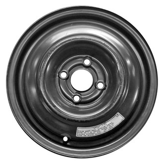 Factory Steel® - Black 14x4 Steel Factory Wheel