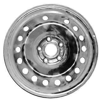 Factory Steel® - 16-Hole Black 17x7 Steel Factory Wheel