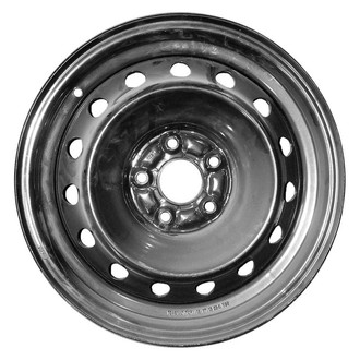 Factory Steel® - 15-Hole Black 16x6.5 Steel Factory Wheel