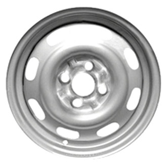 Factory Steel® - 8-Slot Silver 14x5.5 Steel Factory Wheel