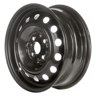 Factory Steel® - 14-Slot Black 14x5.5 Steel Factory Wheel