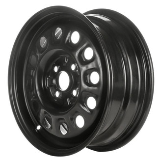 Factory Steel® - 12-Hole Black 15x6 Steel Factory Wheel