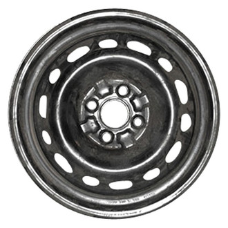 Factory Steel® - 14-Slot Black 15x6 Steel Factory Wheel