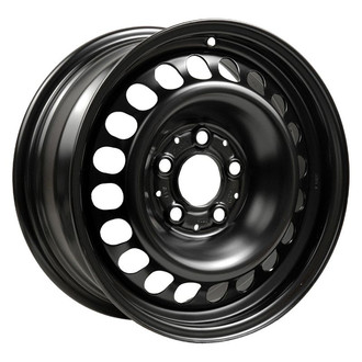 Factory Steel® - 18-Hole Black 15x6.5 Steel Factory Wheel