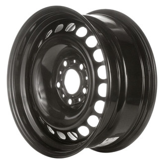 Factory Steel® - 20-Hole Black 16x7 Steel Factory Wheel