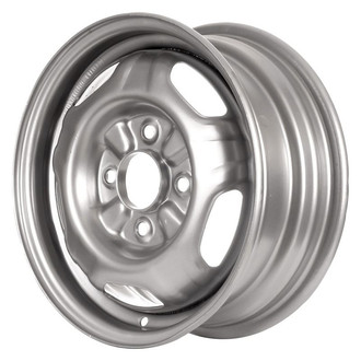 Factory Steel® - 5-Slot Silver 14x5.5 Steel Factory Wheel
