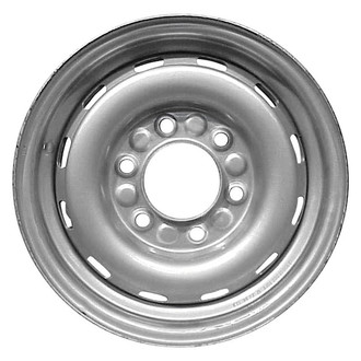 Factory Steel® - 12-Slot Silver 14x6 Steel Factory Wheel