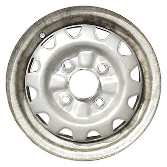 Factory Steel® - 12-Slot Argent Silver 13x5 Steel Factory Wheel