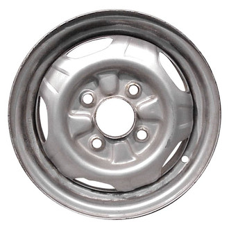 Factory Steel® - 5-Slot Silver 13x5 Steel Factory Wheel