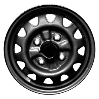 Factory Steel® - 12-Hole Black 13x4.5 Steel Factory Wheel