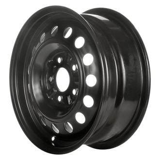 Factory Steel® - 15-Slot Black 15x6 Steel Factory Wheel