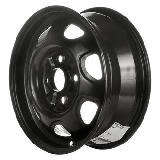Factory Steel® - 7-Slot Black 13x5 Steel Factory Wheel