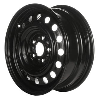 Factory Steel® - 16-Hole Black 16x6.5 Steel Factory Wheel