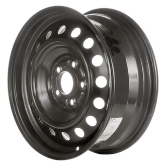 Factory Steel® - 16-Hole Black 16x6.5 Steel Factory Wheel