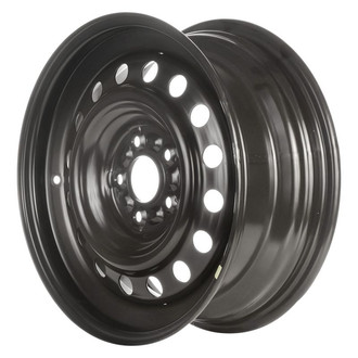 Factory Steel® - 16-Hole Black 17x7 Steel Factory Wheel