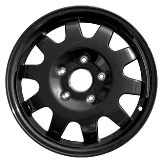 Factory Steel® - 10-Slot Black 16x5.5 Steel Factory Wheel