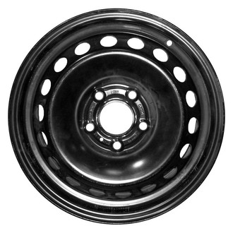 Factory Steel® - 18-Hole Black 15x6 Steel Factory Wheel