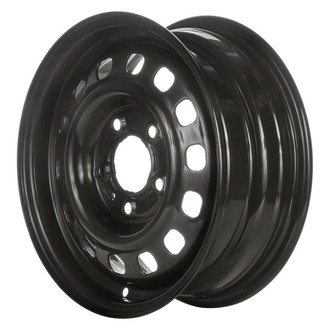 Factory Steel® - 14-Hole Black 16x6.5 Steel Factory Wheel