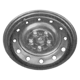 Factory Steel® - 12-Hole Silver 14x5.5 Steel Factory Wheel