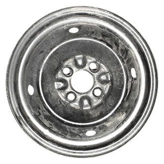 Factory Steel® - 4-Slot Silver 14x4 Steel Factory Wheel