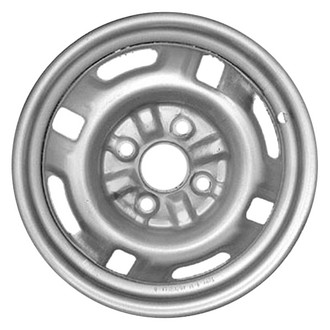 Factory Steel® - 8-Slot Silver 13x5 Steel Factory Wheel