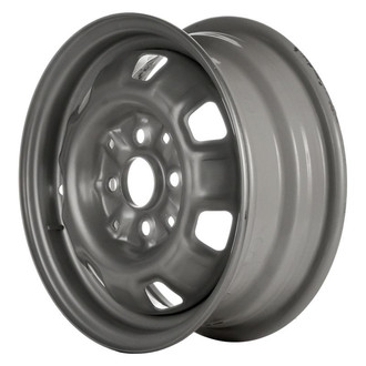 Factory Steel® - 7-Slot Argent Silver 13x5 Steel Factory Wheel