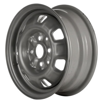 Factory Steel® - 7-Slot Silver 13x5 Steel Factory Wheel