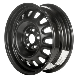 Factory Steel® - 15-Slot Black 15x5.5 Steel Factory Wheel