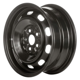 Factory Steel® - 10-Slot Black 14x6 Steel Factory Wheel