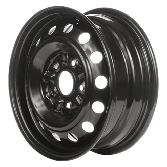 Factory Steel® - 14-Slot Black 14x5.5 Steel Factory Wheel