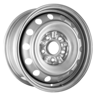 Factory Steel® - 14-Slot Silver 15x6 Steel Factory Wheel