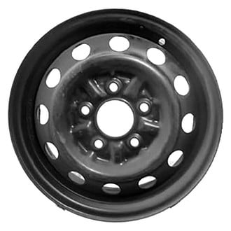 Factory Steel® - 12-Slot Black 14x5 Steel Factory Wheel