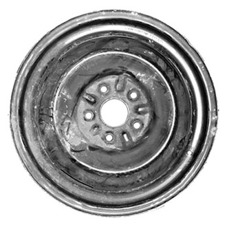 Factory Steel® - 4-Slot Black 16x6 Steel Factory Wheel