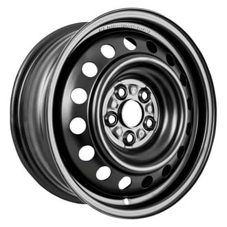 Factory Steel® - 16-Slot Black 15x6 Steel Factory Wheel