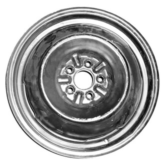 Factory Steel® - 4-Slot Black 16x4 Steel Factory Wheel