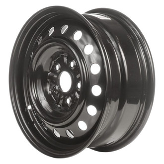 Factory Steel® - 16-Hole Black 16x6.5 Steel Factory Wheel