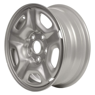 Factory Steel® - 5-Slot Silver 15x6 Steel Factory Wheel