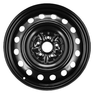 Factory Steel® - 16-Hole Black 16x6.5 Steel Factory Wheel